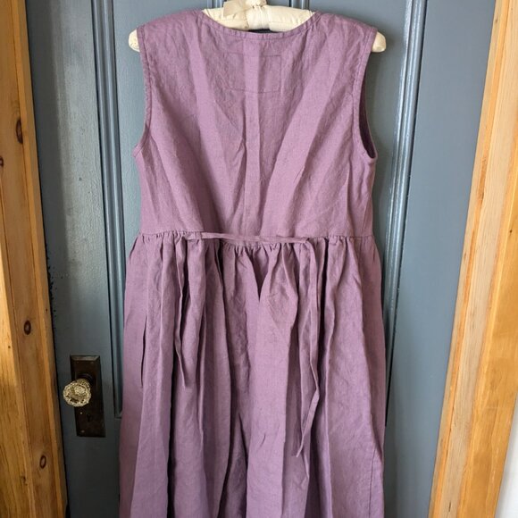 Notperfect Linen Mama Dress sleeveless midi size M - Picture 4 of 6